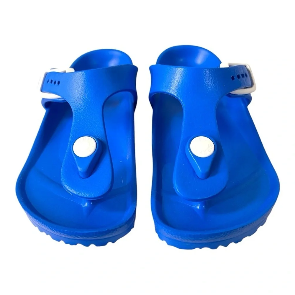 Birkenstock Gizeh EVA Sandals Kids Scuba Blue Size 30 US 12 Narrow Fit
